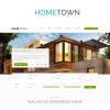 "Hometown WordPress theme with responsive layout for real estate listings, agents, and property showcase websites"