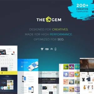 TheGem Creative Multi-Purpose WordPress Theme – A high-performance, fully responsive theme suitable for creative, business, and eCommerce websites.
