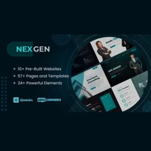 Nexgen Consulting and Business WordPress Theme – modern, responsive design for consulting firms, financial advisors, and corporate businesses.